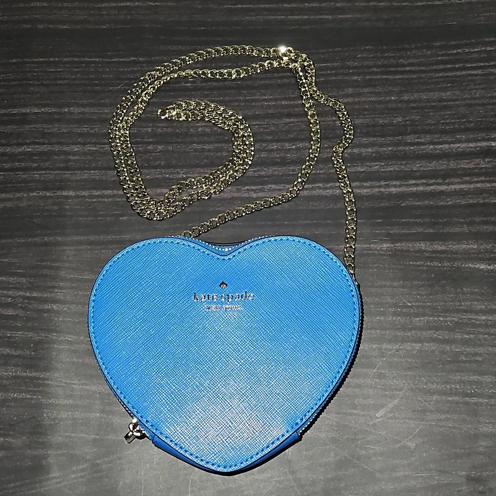 Kate Spade Nwot Love Shack Mini Heart Crossbody Bag - Picture 5 of 12